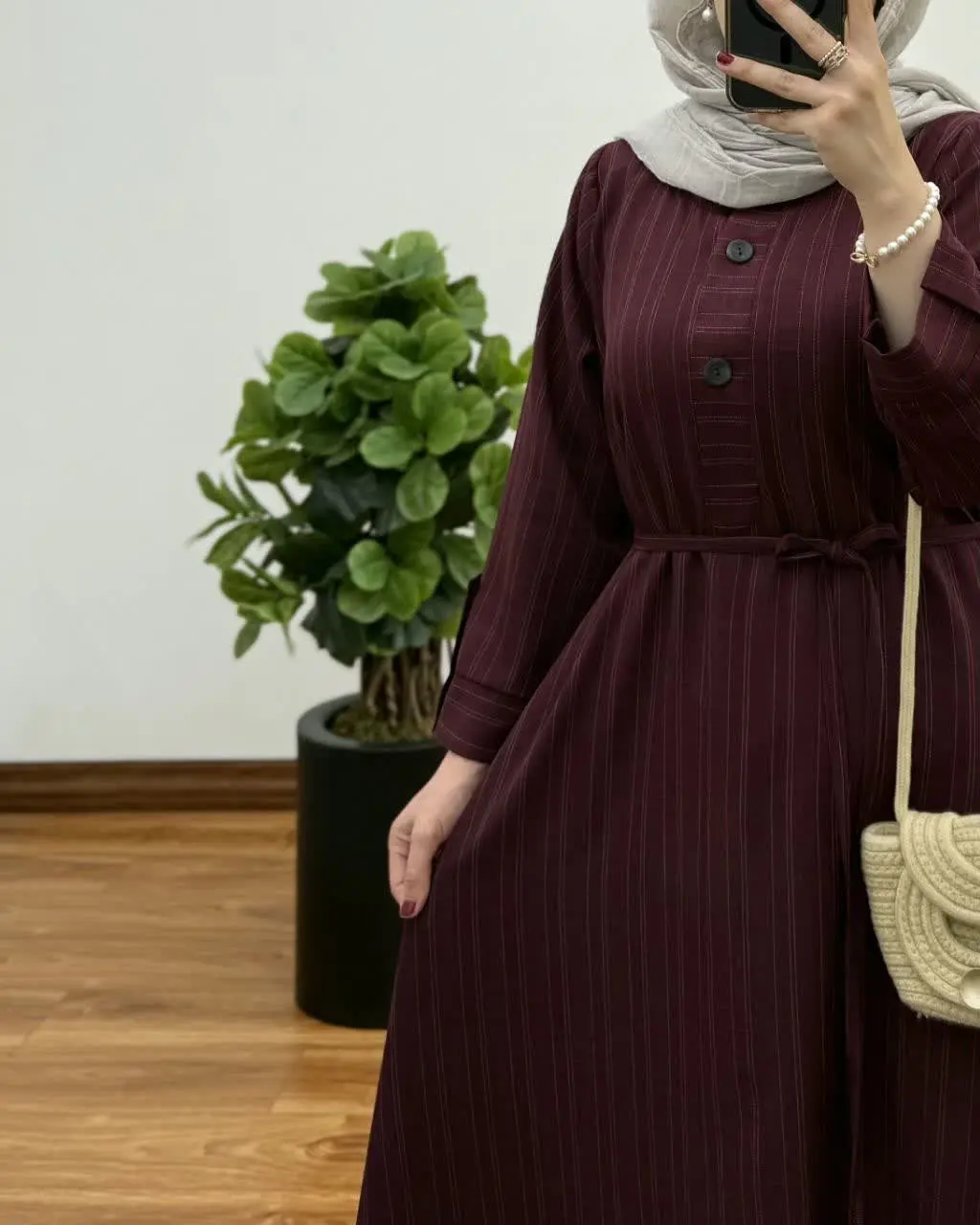 لباس شیردهی نخی و دکمه‌دار 